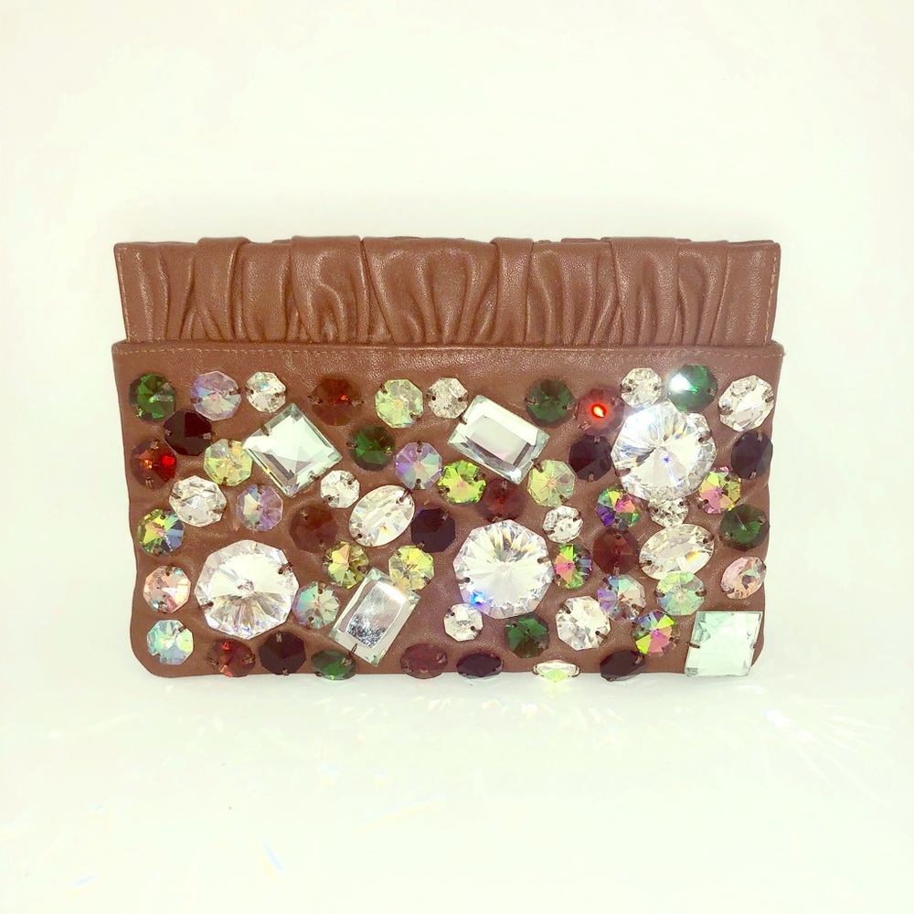 Embellished gem clutch